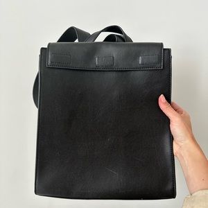 Matt & Nat Vegan Black Leather Backpack